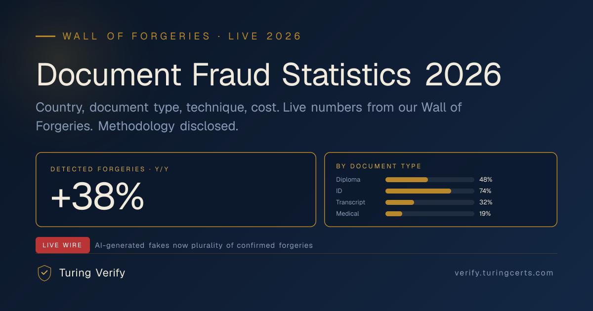 Document Fraud Statistics 2026 | Turing Verify