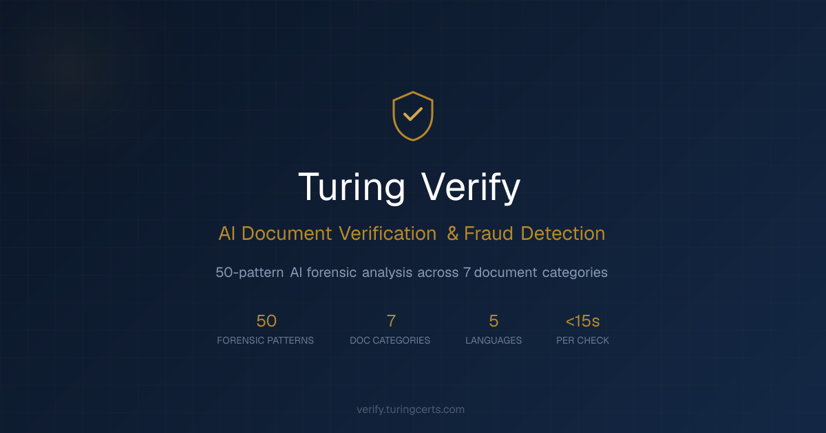 Turing Verify — AI Document Verification